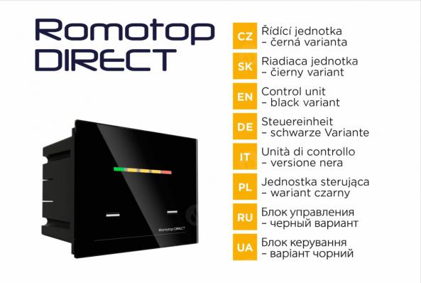 AUTOMATICKÁ REGULACE ROMOTOP DIRECT