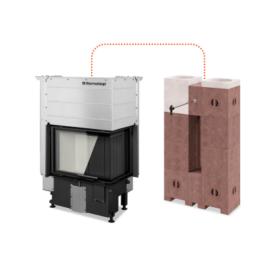 Na fotografii je zobrazeno pravé provedení krbové vložky. Krbové vložky IMPRESSION S AKUMULAČNÍM MODULÁRNÍM SYSTÉMEM AMS | IMPRESSION R/L 3G L 63.51.38.14(16)A